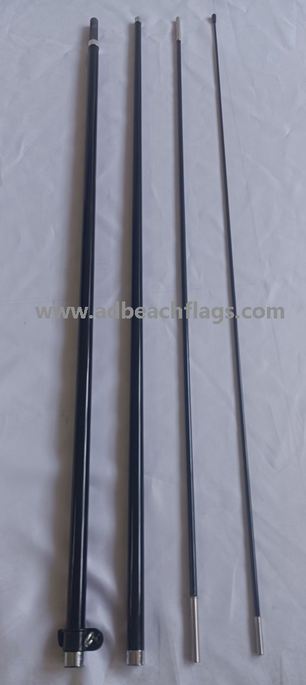 fiberglass poles 4.5m for teardrop flags, feather flags