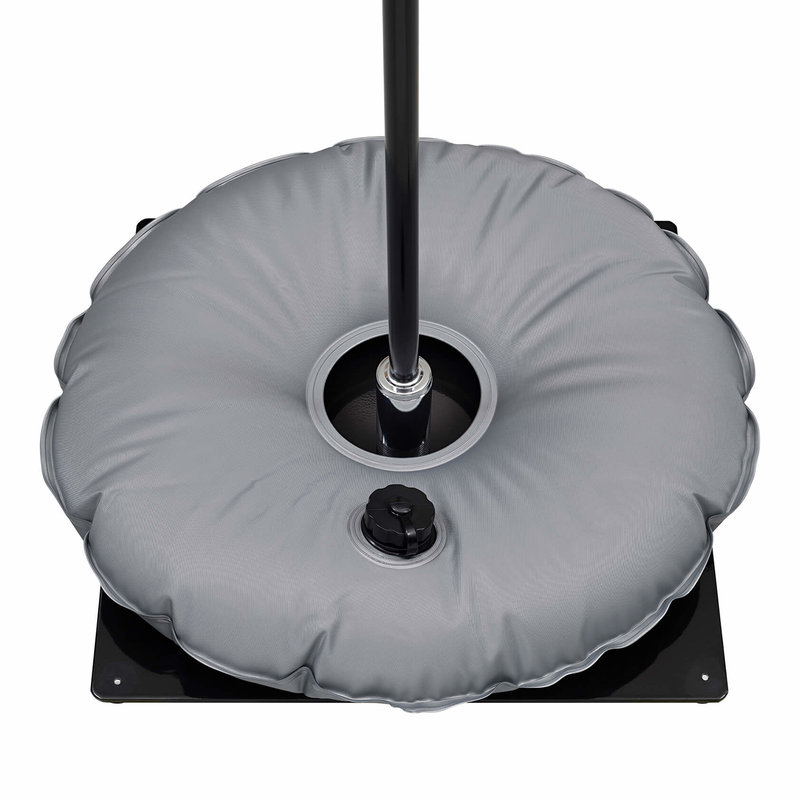 Metal plate base with water bag