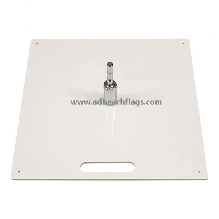Plate base support, metal plate base silver color