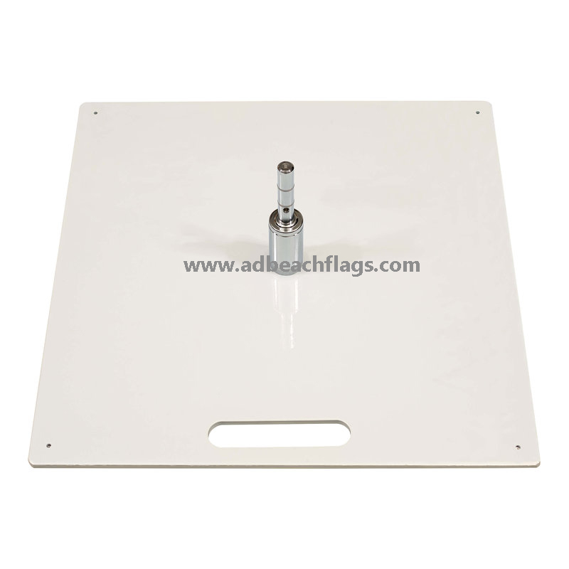 Plate base support, metal plate base silver color