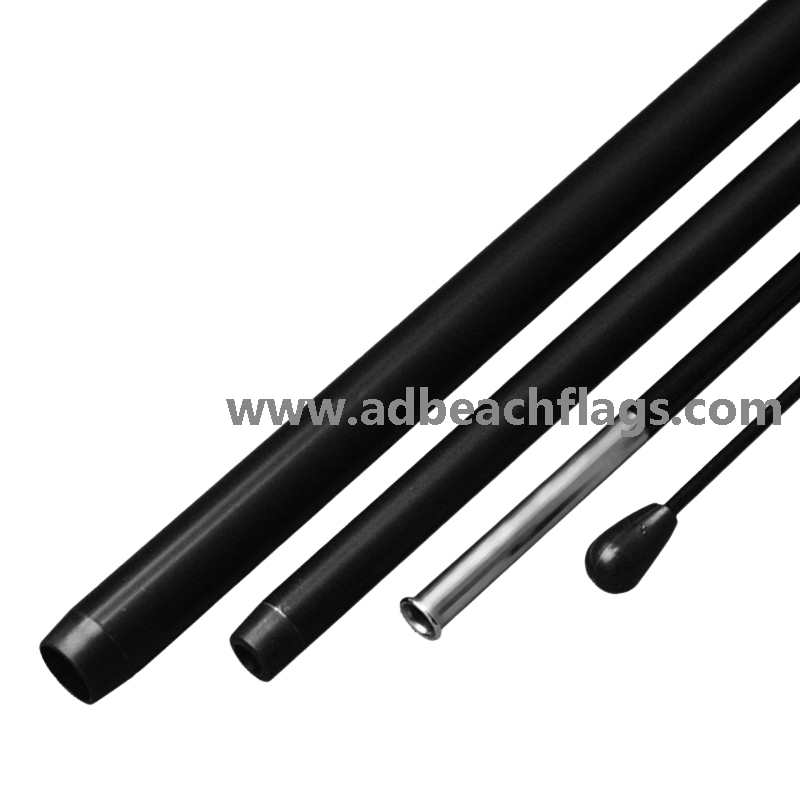 aluminium poles, aluminium poles with fiberglass pole on top