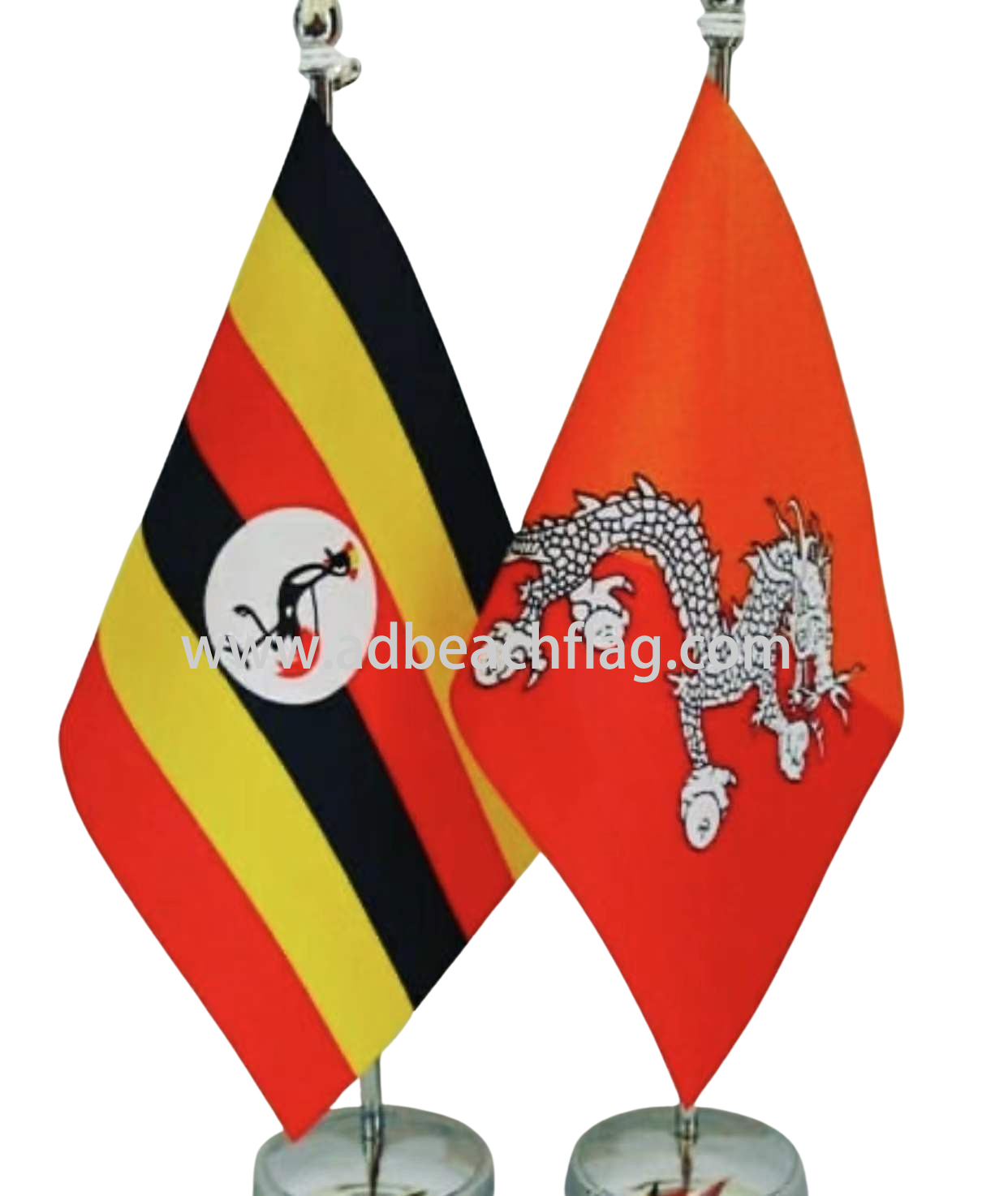 Printed flag range ready for packing
