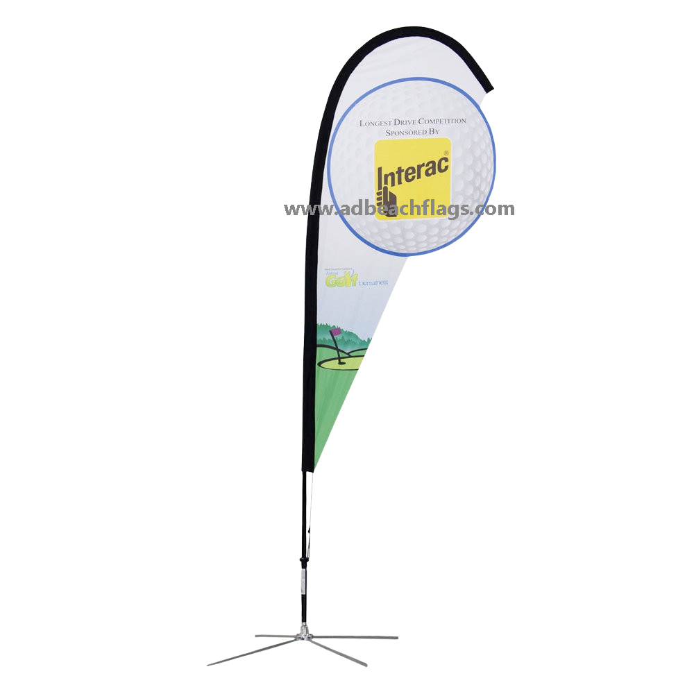 Custom shaped advertising flags from the factory