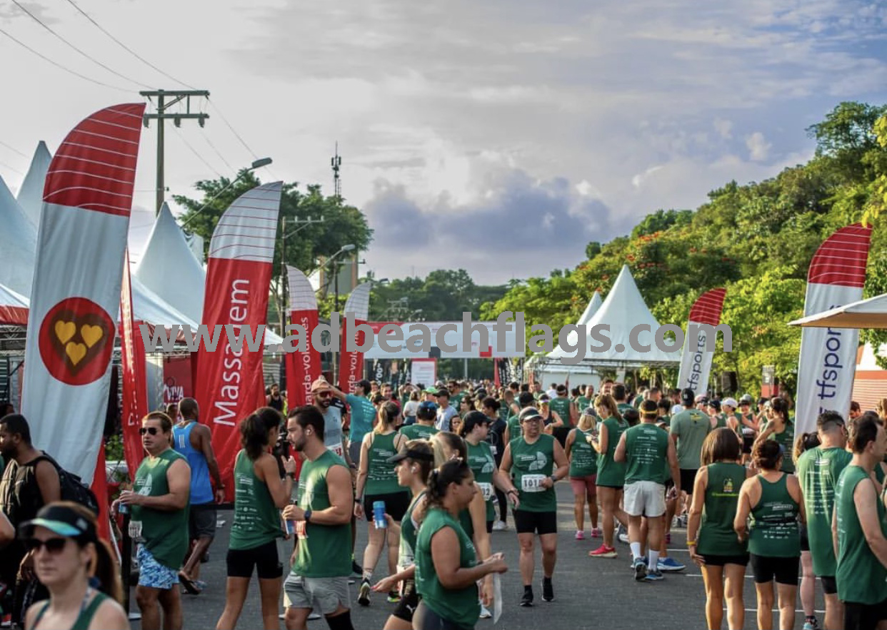 feather flags, advertising beach flags for events