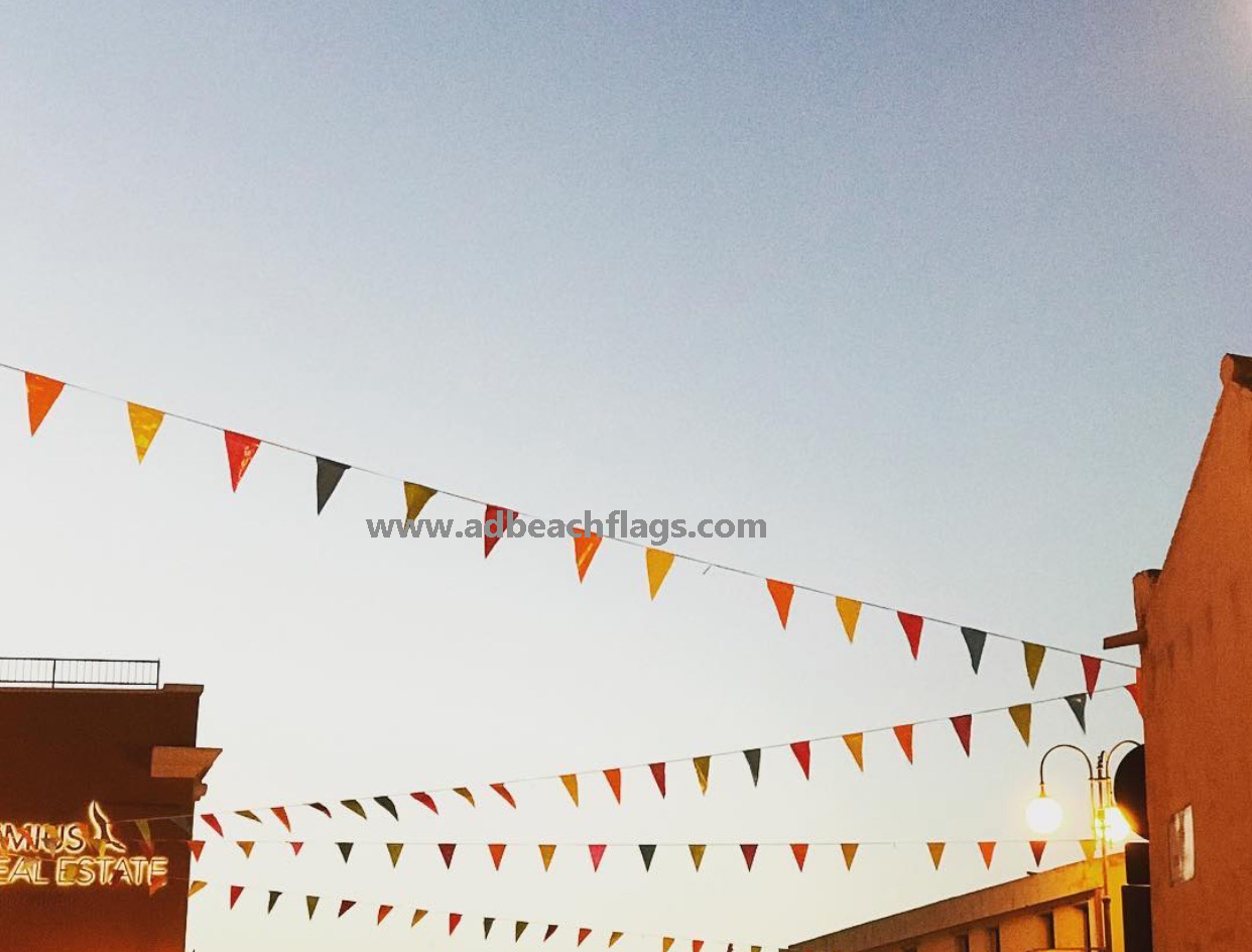 Printed bunting flags product line