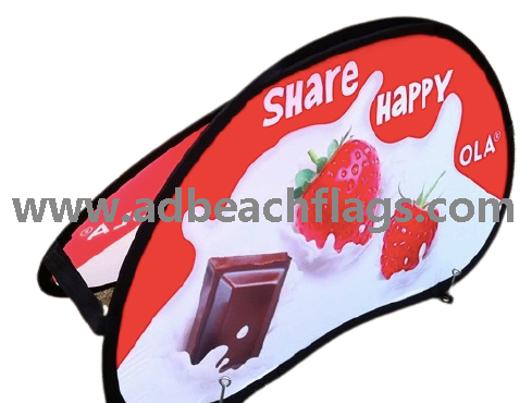 Golf Banner, POP up banner, A frame Banner horizontal shape, double sides brand message display