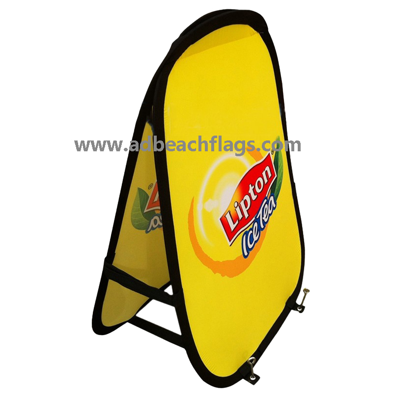 A frame Banner vertical shape，Golf Banner, POP up banner vertical shape for Lipton promotion