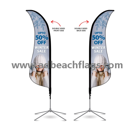 sharkfin flags with double sides printing, custom flags, advertising flags, beach flags, fly banners, flag banners