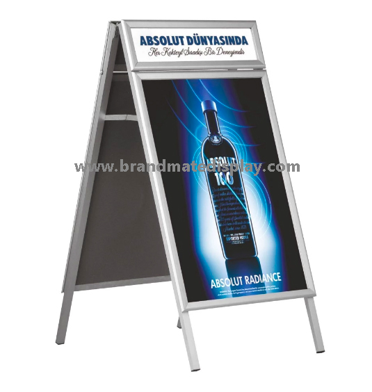 A frame banner, A frame display